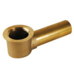 Waste and Tip Toe Overflow Shoe Rough Brass