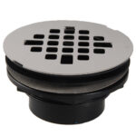 Shower Drain 2" With PVC Body Stainless Steel Strainer