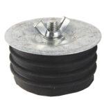 Rubber Test Plug With Metal Plate and Wing Nut