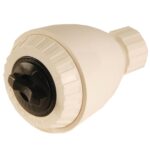 Shower Head With Adjustable Stream White ABS