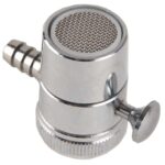 Aerator Water Filter Adapter With Diverter 1/4” Barb Chrome Finish