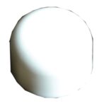 Toilet Bolt Cap White Plastic Round Pack of 10
