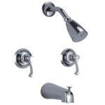 Two Euro Handle Shower Faucet Set