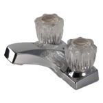 Hybrid Washerless Bathroom Faucet 4" Double Handle